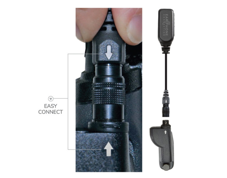 Hawk EC M1 Tubeless Lapel Microphone EarPhone Connection