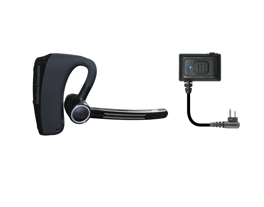 E2 Bluetooth Headset with Dual PTT-EP-E2-03-Ear Phone Connection