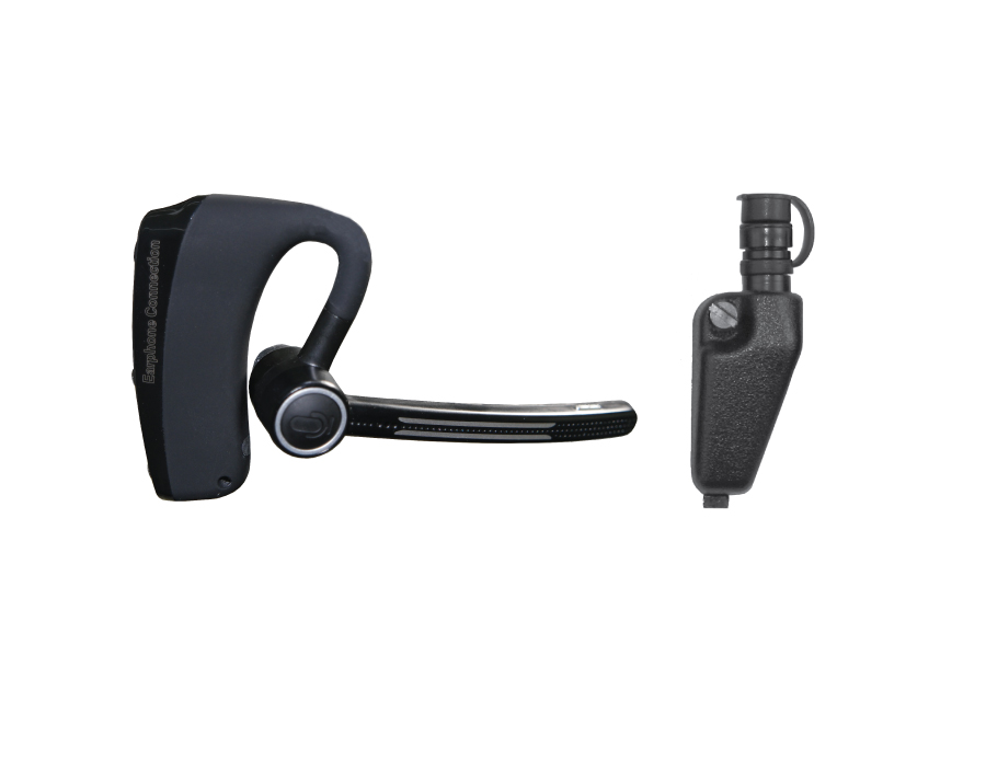 E2 Bluetooth Headset with Dual PTT-EP-E2-11-Ear Phone Connection