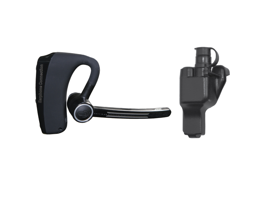E2 Bluetooth Headset with Dual PTT-EP-E2-23-Ear Phone Connection