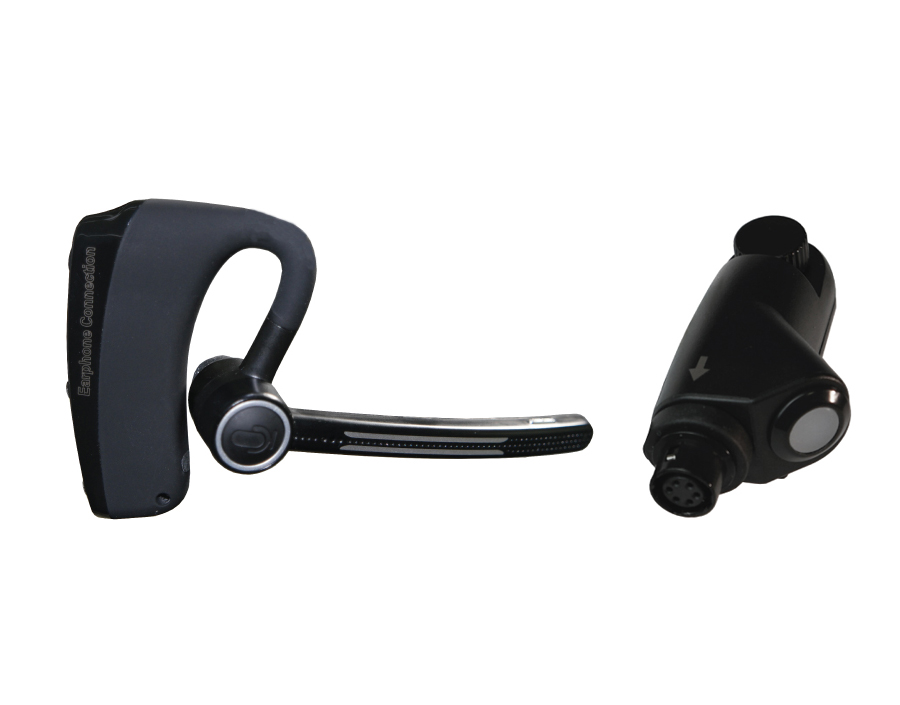 E2 Bluetooth Headset with Dual PTT-EP-E2-48-Ear Phone Connection