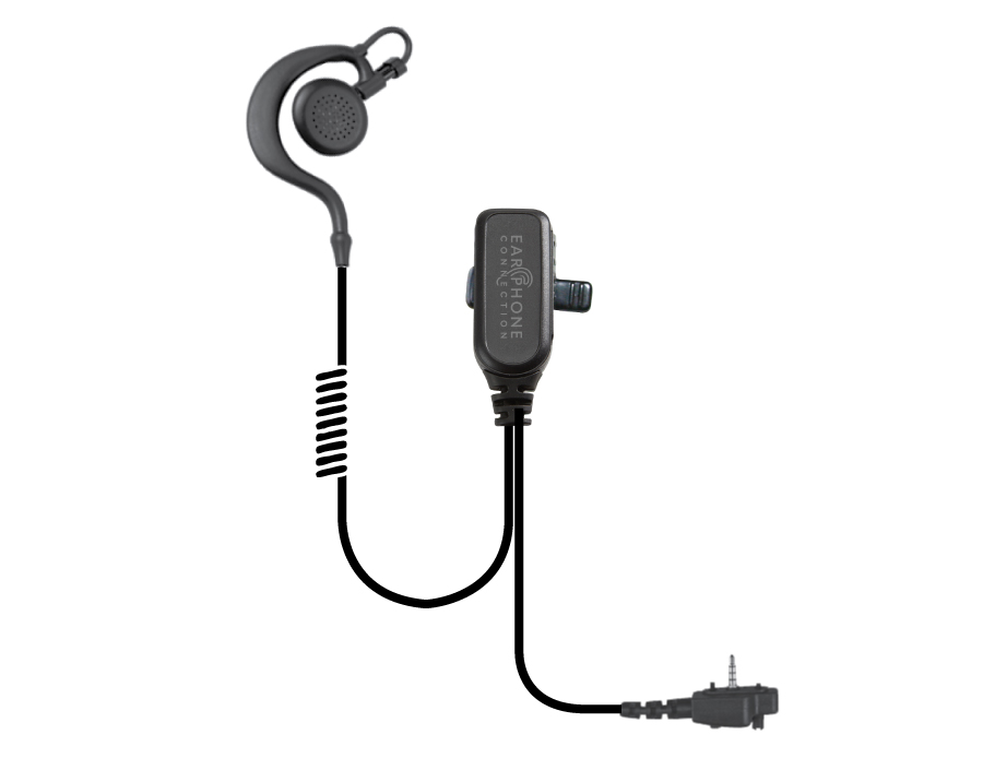 Owl Large Speaker Earhook Lapel Microphone-EP222-Ear Phone Connection