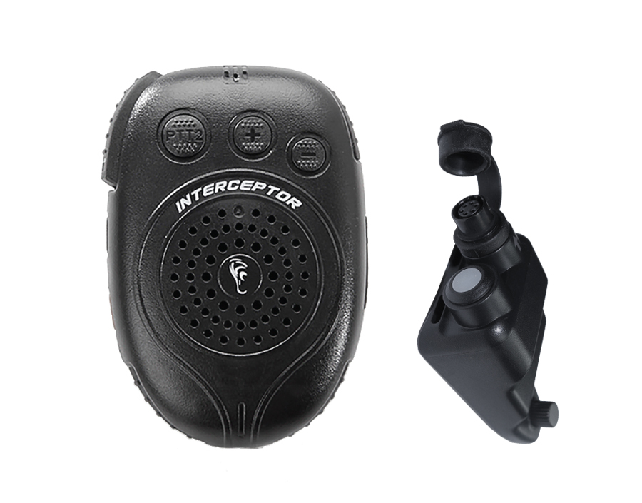 Interceptor Bluetooth Speaker Microphone-Interceptor 28-Ear Phone Connection