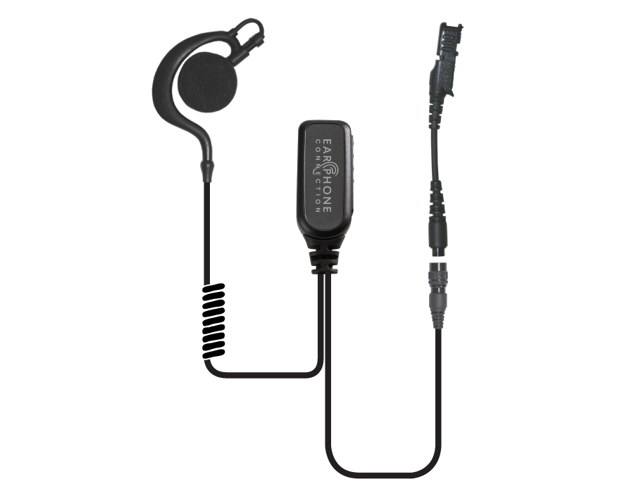 Owl QR Large Speaker Earhook Lapel Microphone-EP235QR-Ear Phone Connection