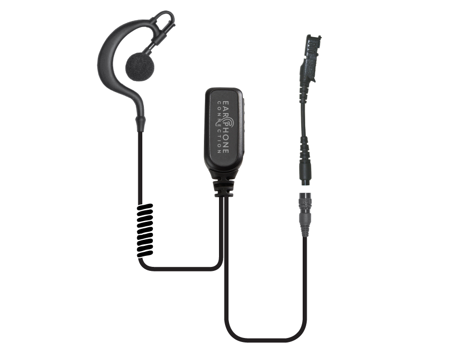 Falcon EC Earhook Lapel Microphone-EP335QR-Ear Phone Connection