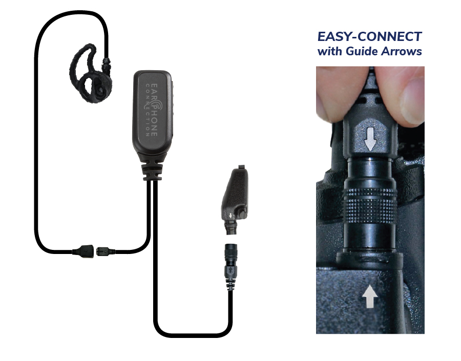 Hawk EC M1 Tubeless Lapel Microphone-EP1311EC M1-Ear Phone Connection
