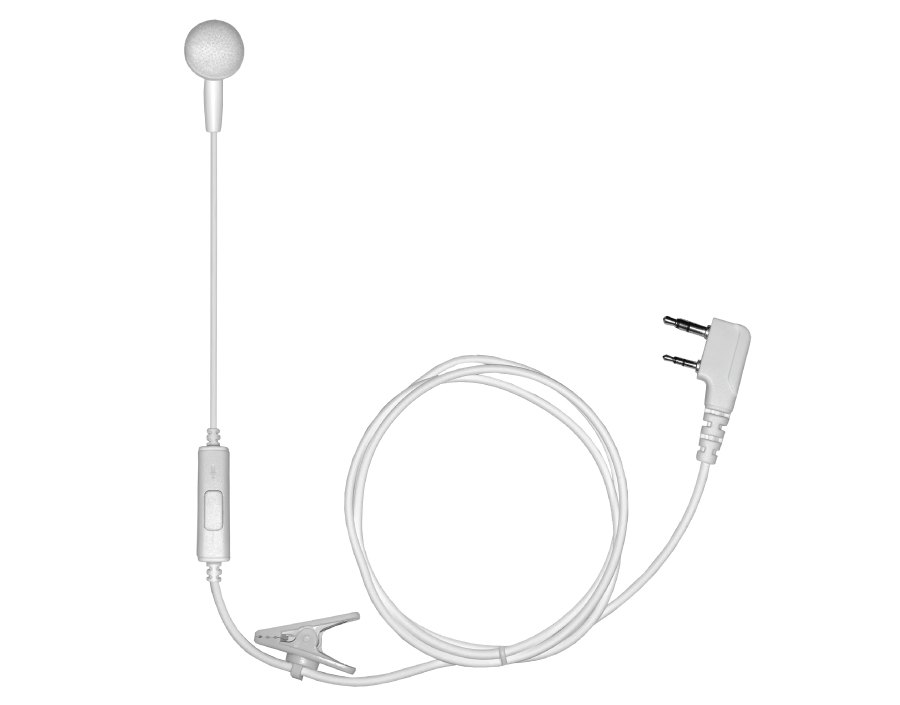 IBud PTT Earbud Style Surveillance Kit-iBud PTT W01-Ear Phone Connection