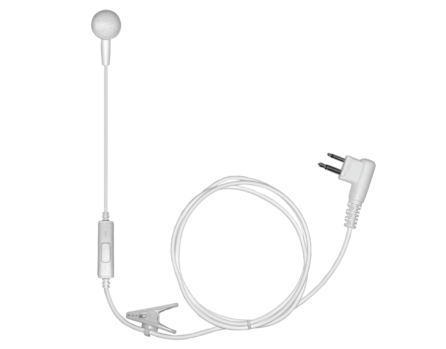 IBud PTT Earbud Style Surveillance Kit-iBud PTT W03-Ear Phone Connection