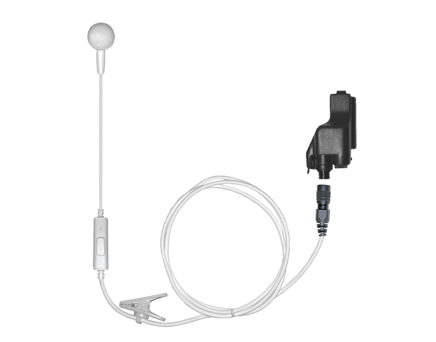 IBud PTT Earbud Style Surveillance Kit-iBud PTT W23-Ear Phone Connection
