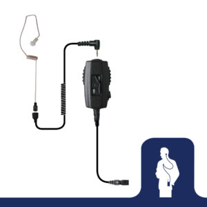 Chameleon Dual PTT Body Microphone with Whisper Covert Earpiece Replacement Part