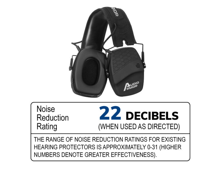 Audio Armor Hearing Protection Headset With Bluetooth EarPhone Connection