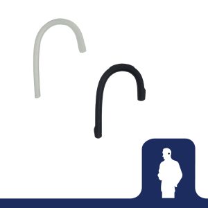 Whisper Earpiece Rubber Earhooks in Black and White